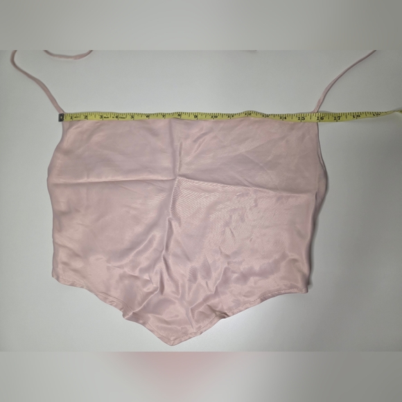 NWT Wild Fable M Blush Pink Cowl Neck Triangle Halter Top - Picture 9 of 10